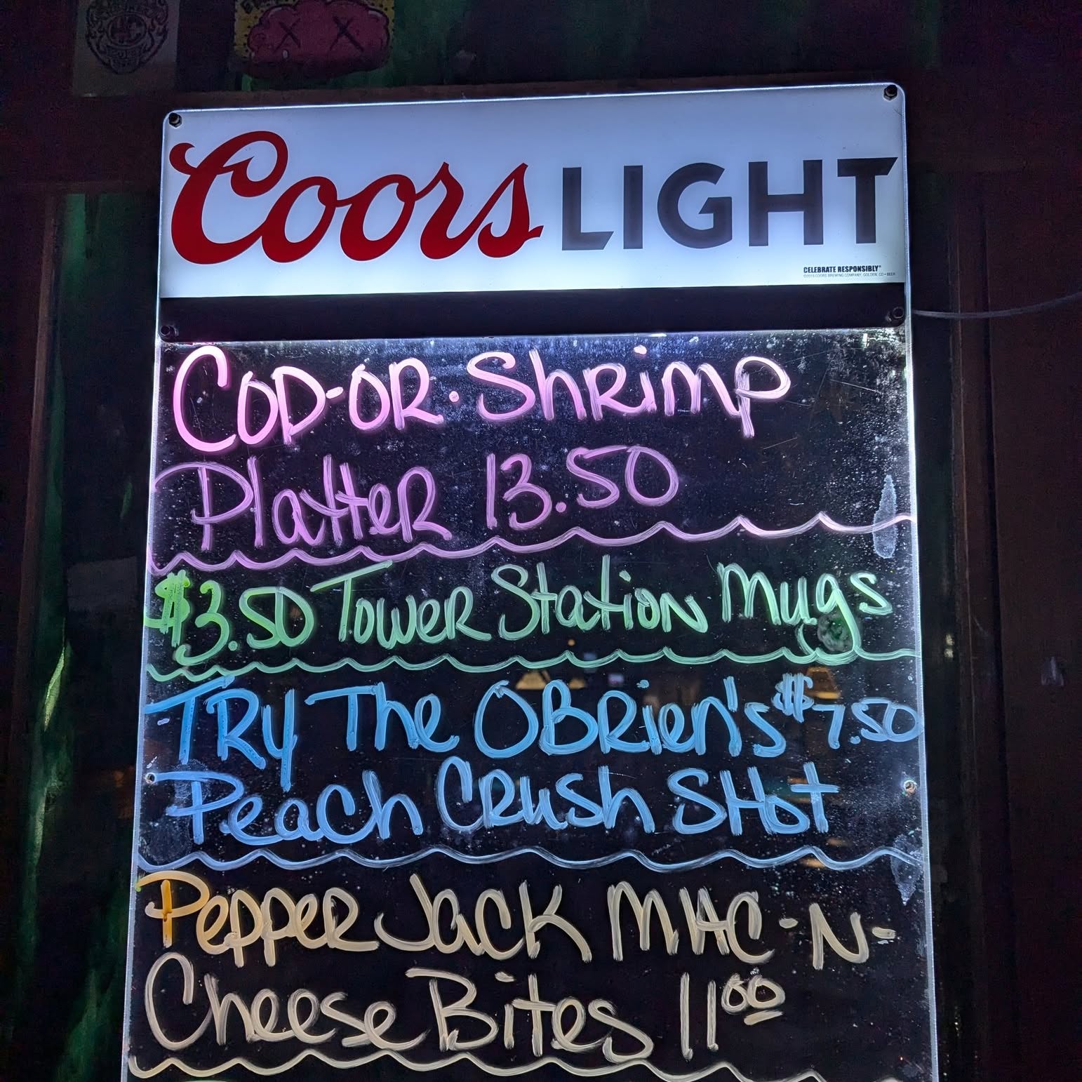 Chalkboard specials